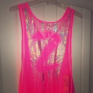 Zumba Wear Hangin' Loose Tank, Size L, Gumball